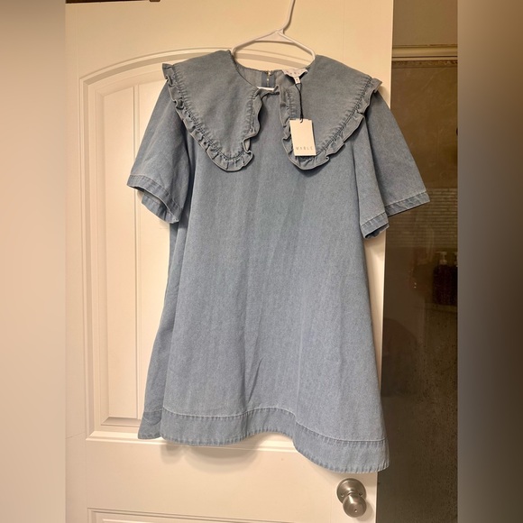 Mable Denim Collar Dress - Picture 5 of 5